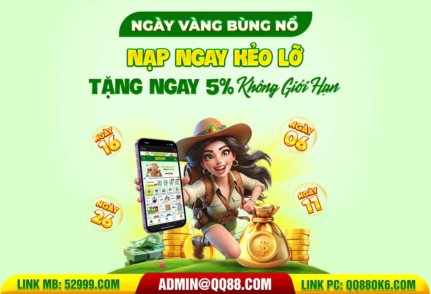 ngày vàng bùng nổ qq88 mobile